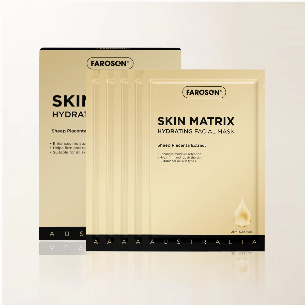 Farason Skin Matrix Hydrating Facial Mask packaging on a white background