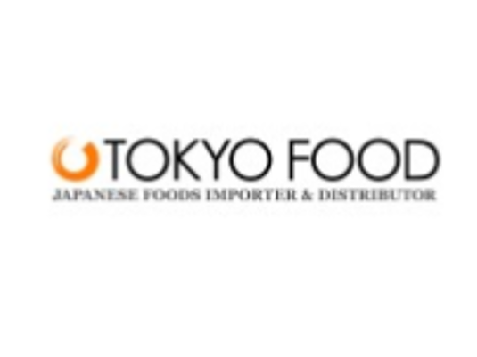 Logo of Tokyo Food, a Japanese foods importer and distributor, on a white background.